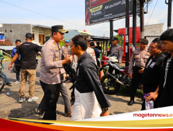 Kapolres Magetan Pimpin Penyekatan di Perbatasan Madigondo, Cegah Eskalasi Massa ke Madiun,